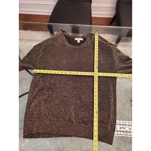 Michael Kors Womens Gray Long Sleeve Casual Round Neck Top Blouse Size 2X - Picture 8 of 12